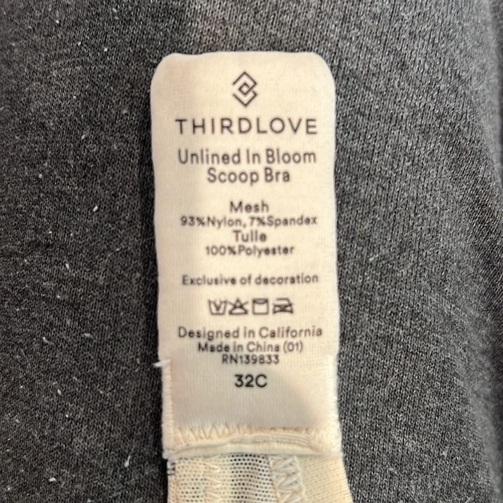 🔹 ThirdLove Unlined In bloom Scoop Bra